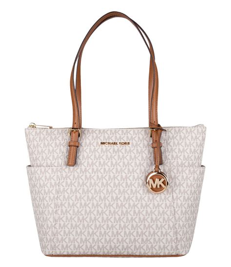 michael kors jet set item tz tote vanilla|Michael Kors large open tote.